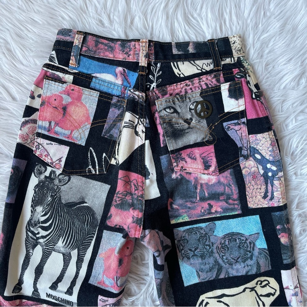 MOSCHINO Jeans Animal Print Pants “Rare” - Picture 15 of 15